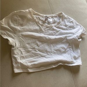 White crop top
